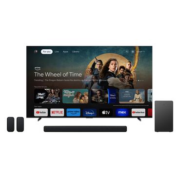 TCL 115" Class Q Series 4K QLED UHD HDR - Smart TV with 5.1 Channel Sound Bar and Wireless Subwoofer in Black, , large