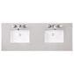 James Martin Brittany 60" Double Bathroom Vanity in Urban Gray with 3 cm Eternal Serena Quartz Top, , large