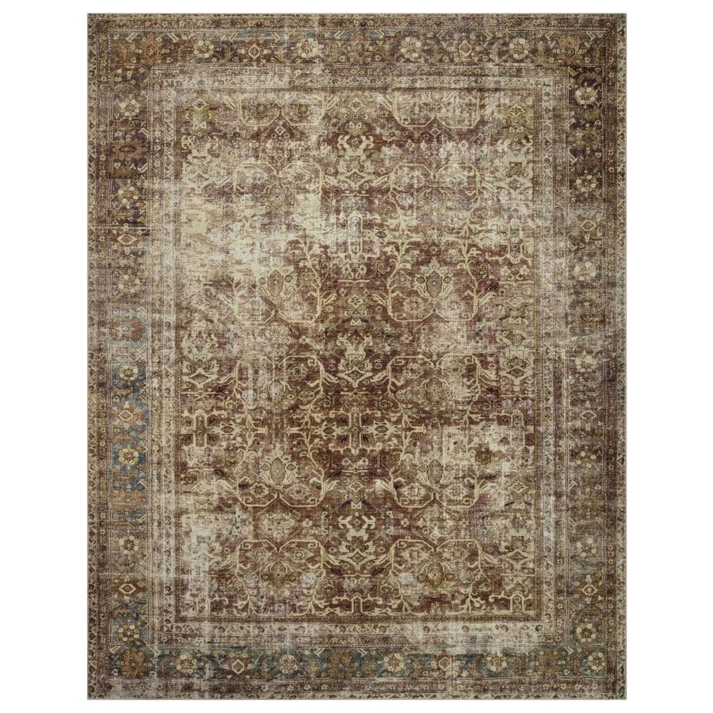 Magnolia Home Sinclair 2"3" x 3"9" Rust and Lagoon Area Rug, , large