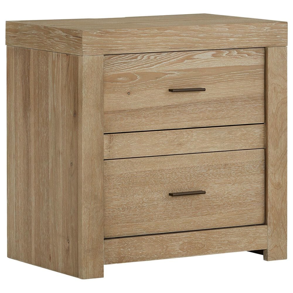 Riva Ridge Modern Loft 2-Drawer Nightstand in Khaki, , large