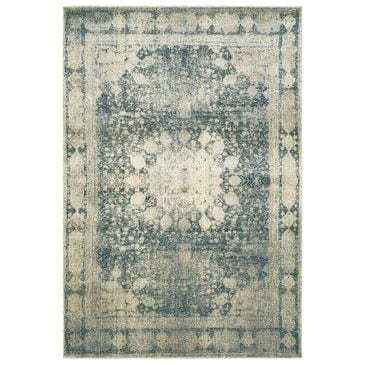 Oriental Weavers Empire 4445S 9"10" x 12"10" Ivory and Blue Area Rug, , large