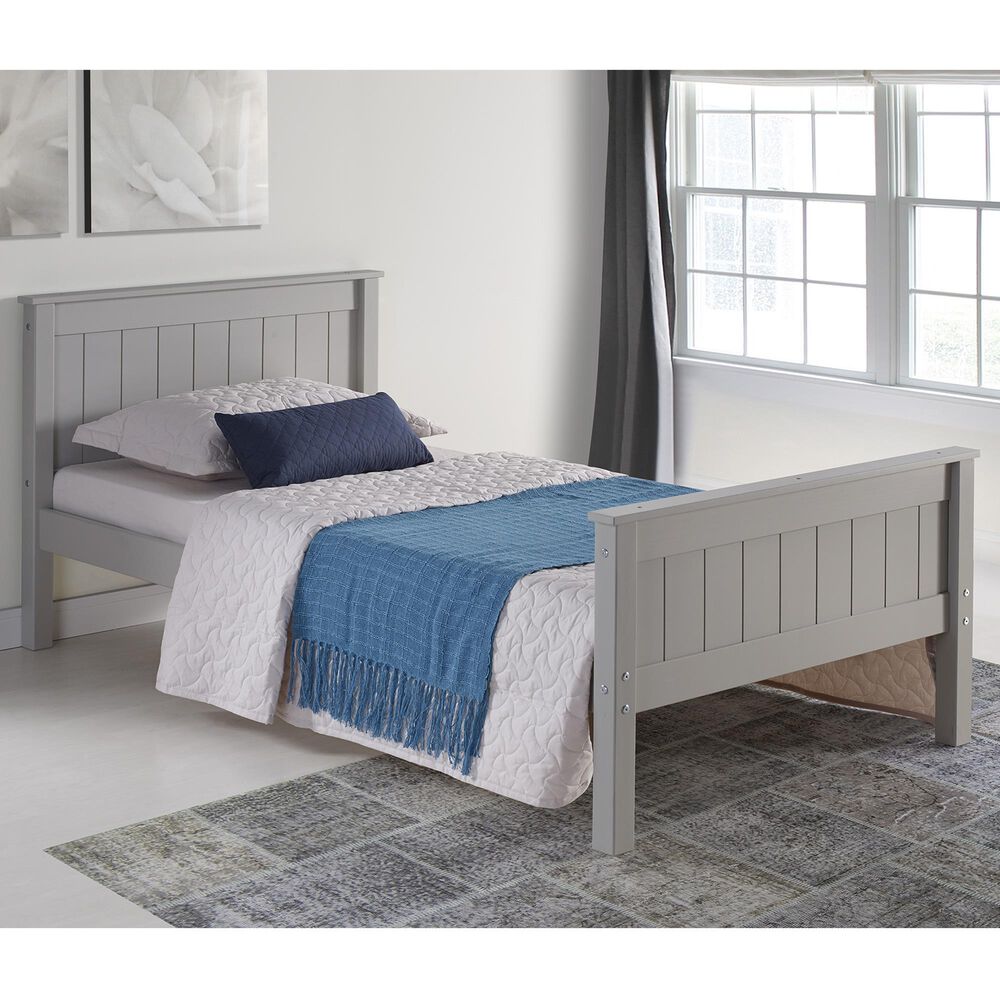 Timberlake Harmony Twin Bed in Dove Gray, , large