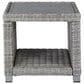 Signature Design by Ashley Naples Beach Patio End Table in Light Gray, , large