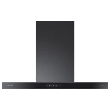 Samsung 36" Bespoke Smart Wall Mount Hood with LCD Display in Clean Deep Charcoal and Stainless Steel, , large