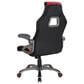 OSP Home Race Gaming Chair in Charcoal Gray and Red, , large