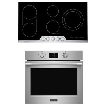 Frigidaire Professional 2-Piece Kitchen Package with 30" Single Electric Wall Oven and 36" Electric Cooktop in Stainless Steel, , large