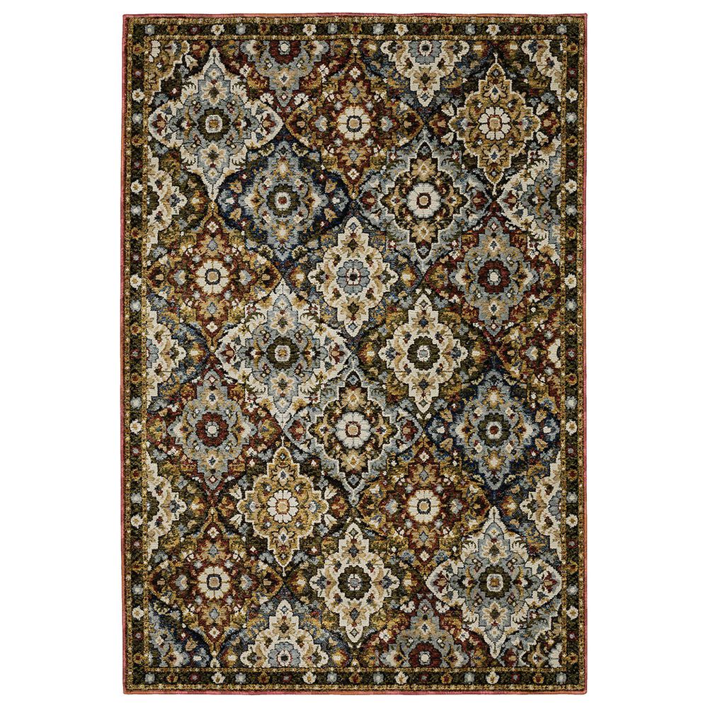 Oriental Weavers Andorra 10" x 13"2" Red and Multicolor Area Rug, , large