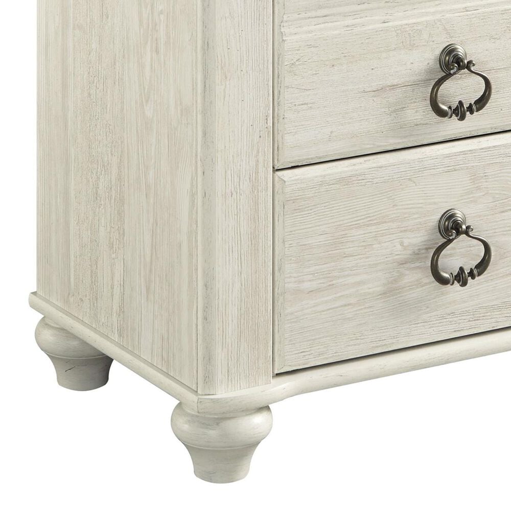 Signature Design by Ashley Willowton 2 Drawer Nightstand in White Washed, , large