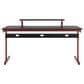 Signature Design by Ashley Lynxtyn Computer Desk with Raised Monitor Stand in Red and Black, , large