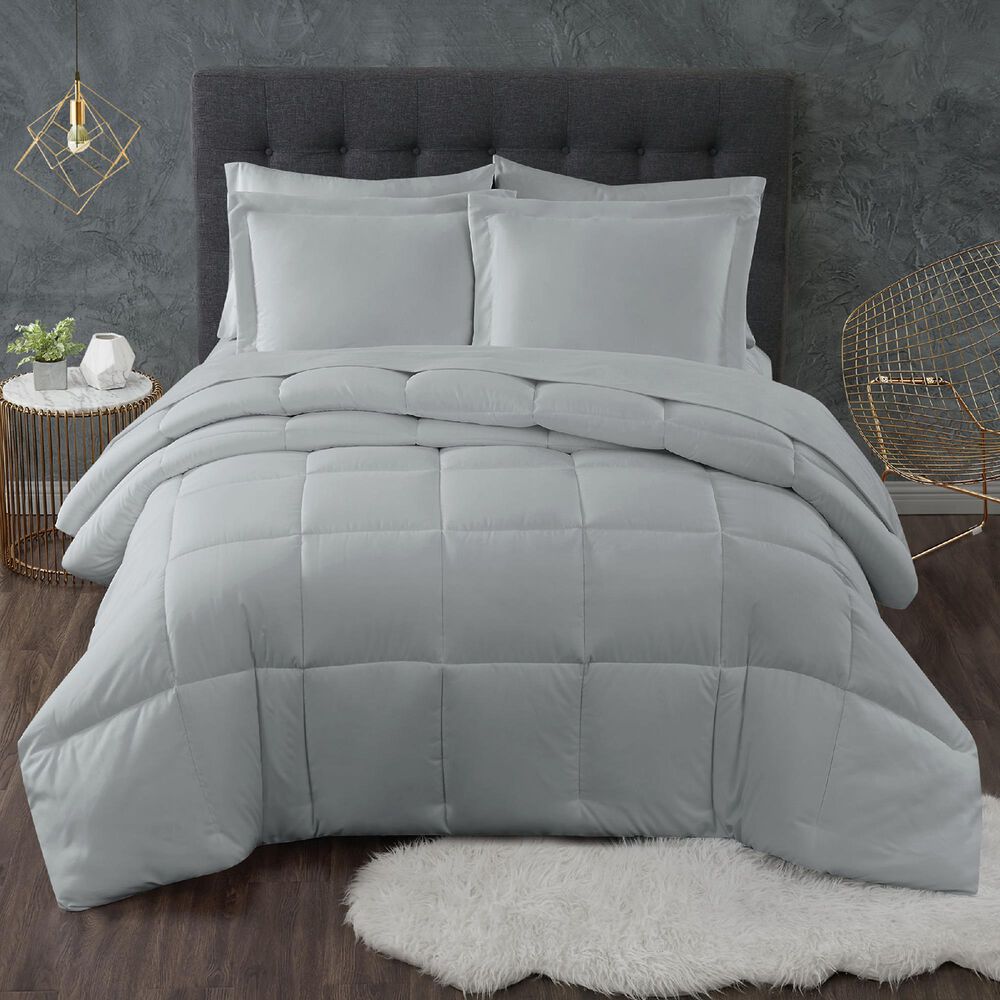 Pem America Truly Calm Antimicrobial 3-Piece Full/Queen Comforter Set in Grey, , large