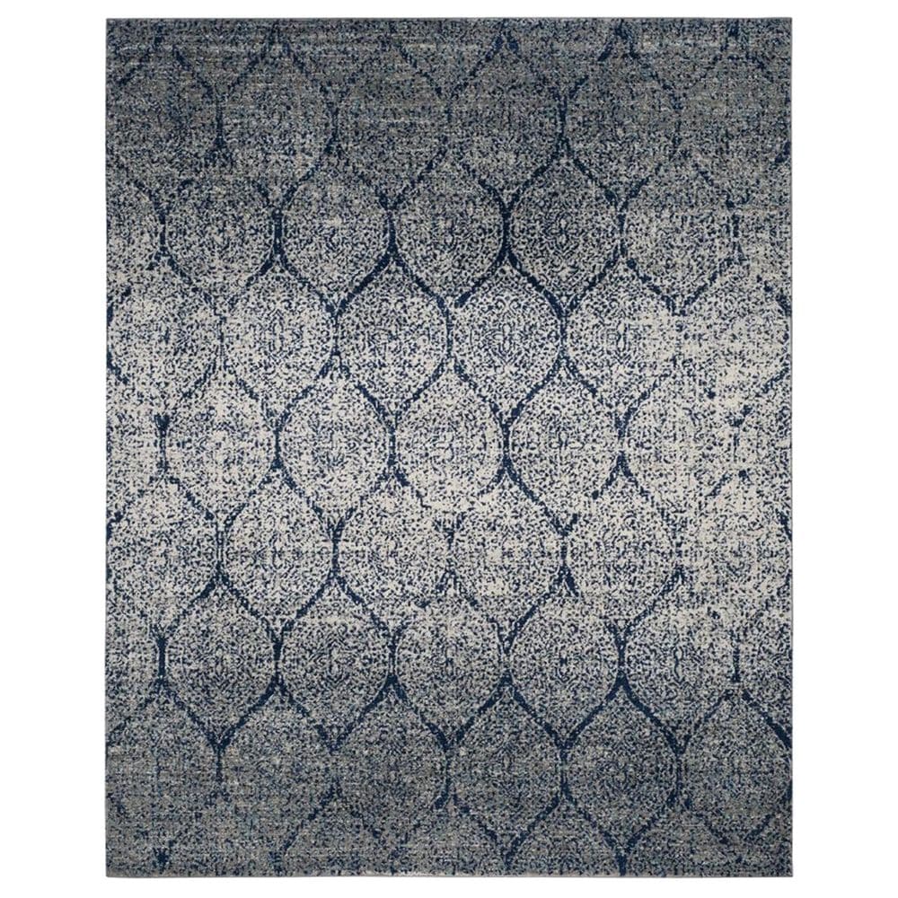 Safavieh Madison MAD604G 12" x 18" Navy and Silver Area Rug, , large