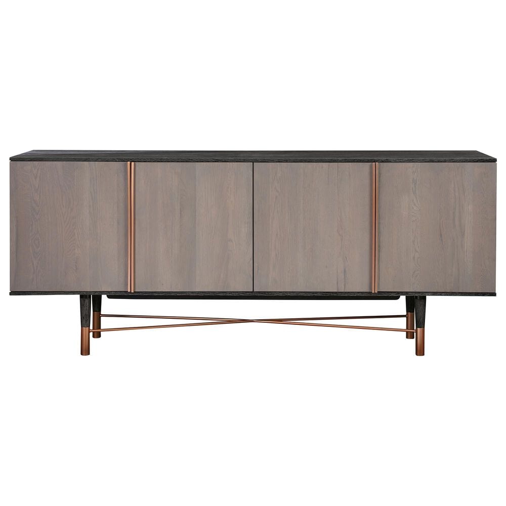 Blue River Turnin Sideboard in Black Brushed and Copper, , large