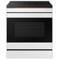 Samsung Bespoke 6.3 Cu. Ft. Smart Slide-In Electric Induction Range with AI Hub and Oven Camera in White Glass, , large