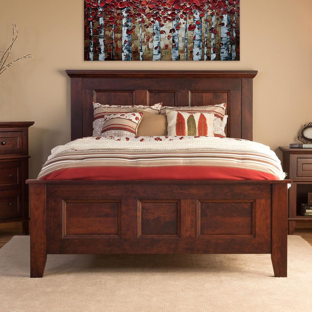 Fleming Furniture Co. Brentwood King Panel Bed in Sunset, , large