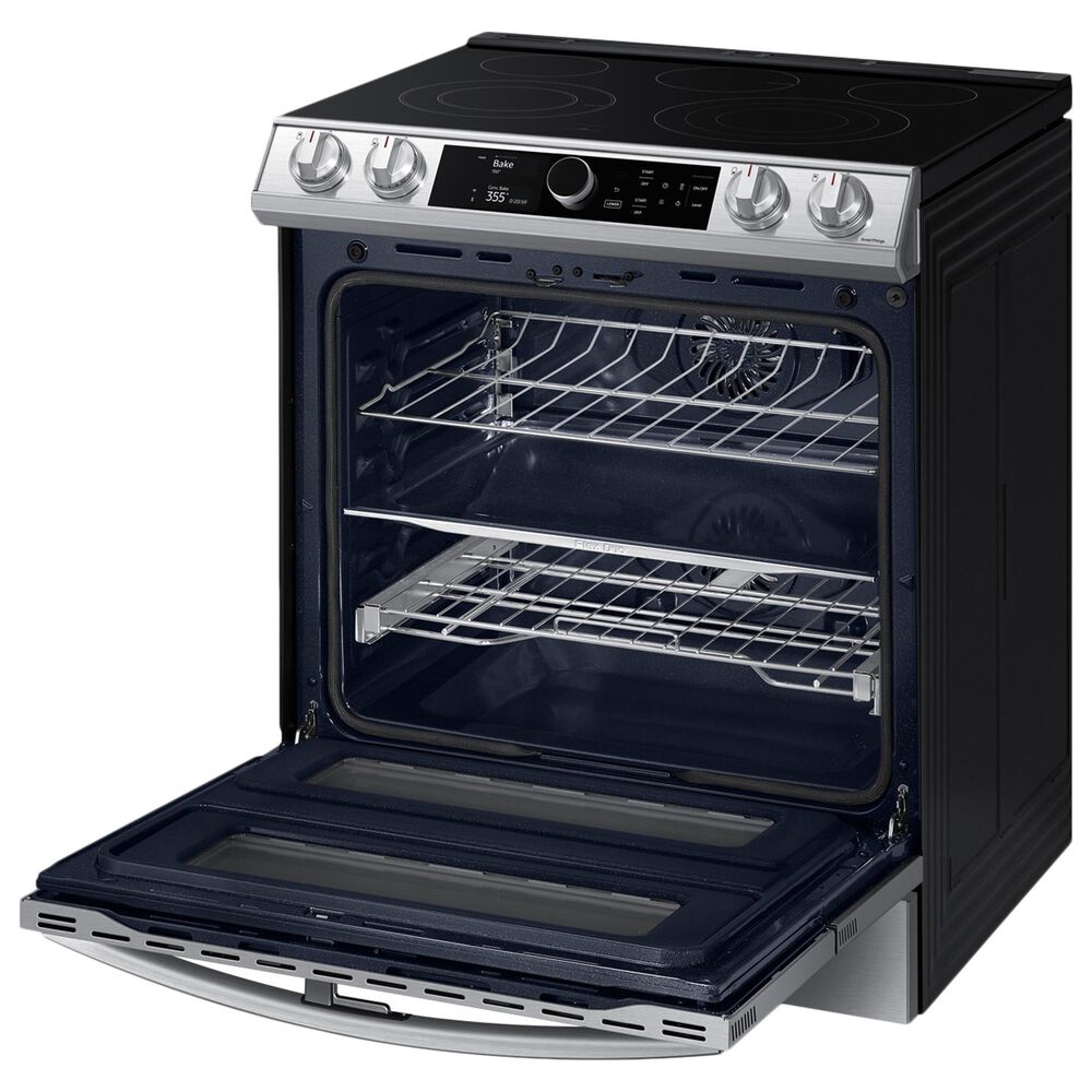 Samsung 6.3 Cu. Ft. Flex Duo Front Control Slide-in Electric Range with Smart Dial, Air Fry and Wi-Fi in Stainless Steel, , large