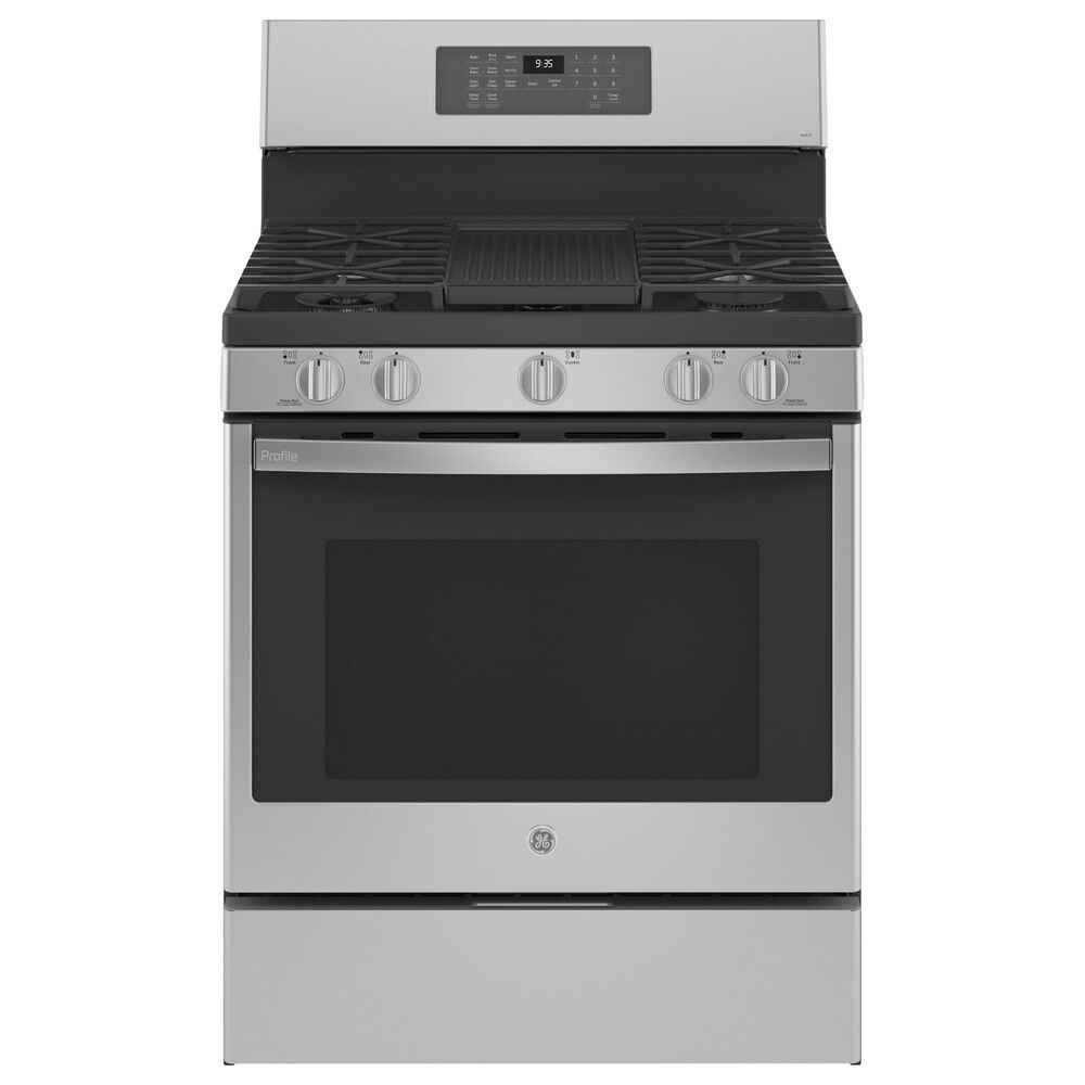 GE Profile 3-Piece Kitchen Package with 5.6 Cu. Ft. Smart Free-Standing Gas Range, Microwave Oven and Dishwasher in Stainless Steel, , large