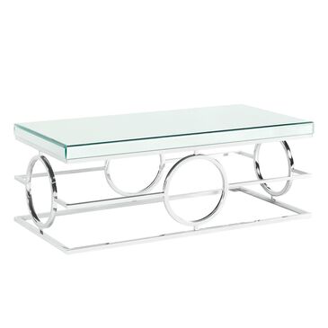 Mayberry Hill Pearl Cocktail Table in Mirror and Chrome, , large