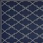 Oriental Weavers Marina 7765B 7"10" x 10"10" Navy and Ivory Area Rug, , large