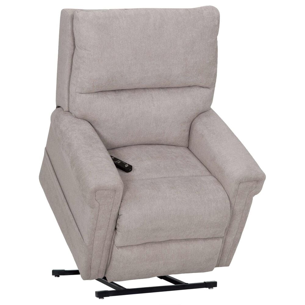 Moore Furniture Apex Lift Chair with Power Headrest, Heat, and Massage in Princeton Platinum, , large