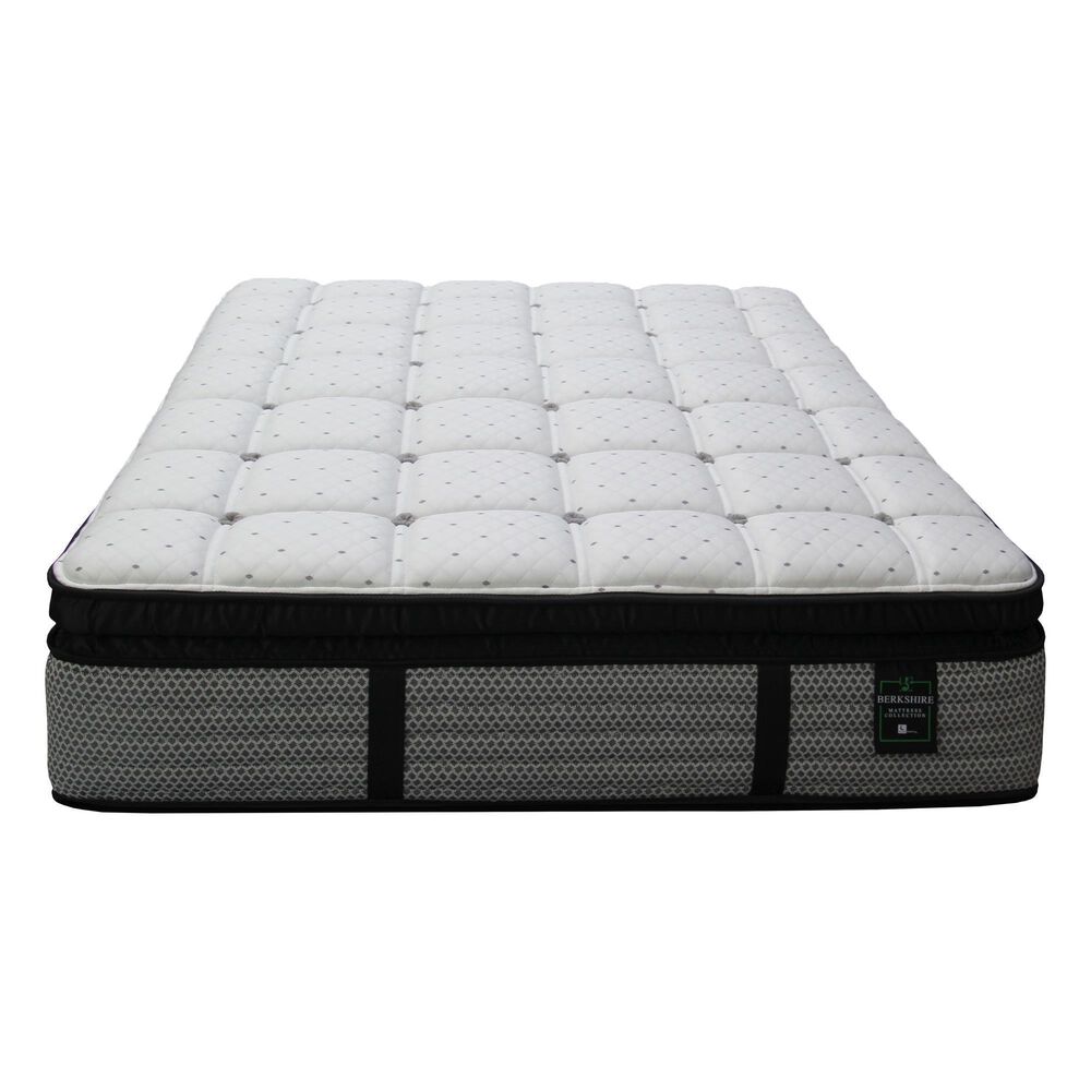 Sleeptronic Berkshire Warren Elite II Euro Pillow Top Twin Mattress with Low Profile Box Spring, , large