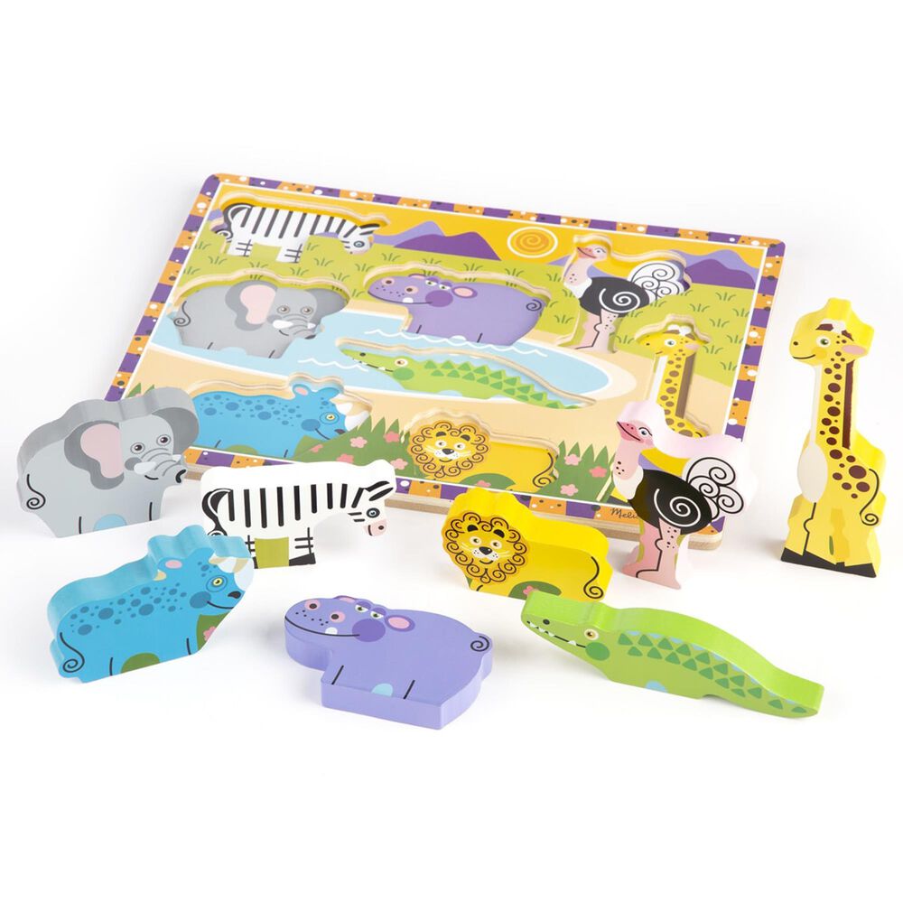 Melissa and Doug Chunky Puzzle Pets, 8-Piece Puzzle (Wood)