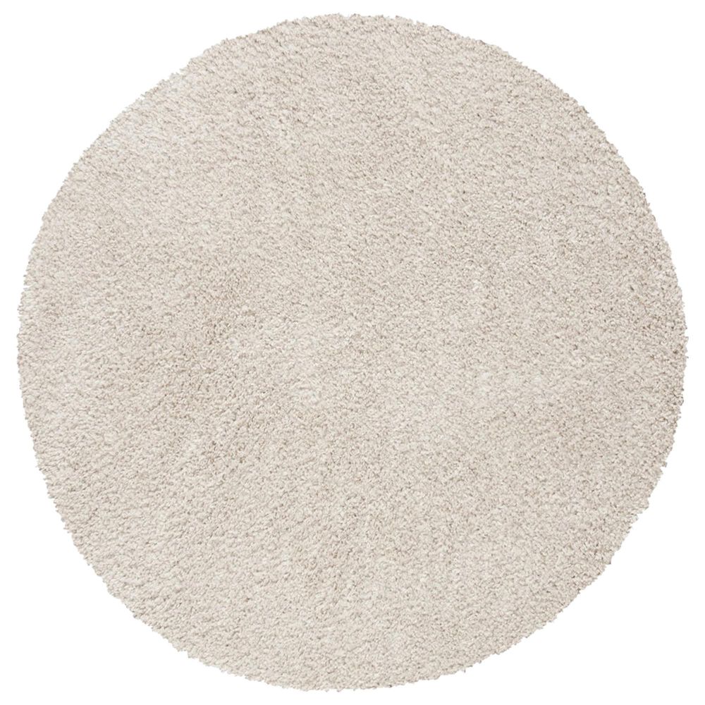 Safavieh August Shag AUG900D 4" Round Beige Area Rug, , large