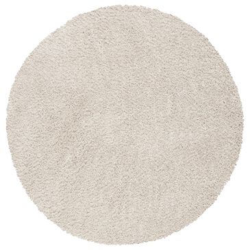 Safavieh August Shag AUG900D 4" Round Beige Area Rug, , large