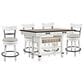 Signature Design by Ashley Valebeck 5-Piece Counter Height Dinning Set in Distressed Vintage White, Warm Brown and Black, , large