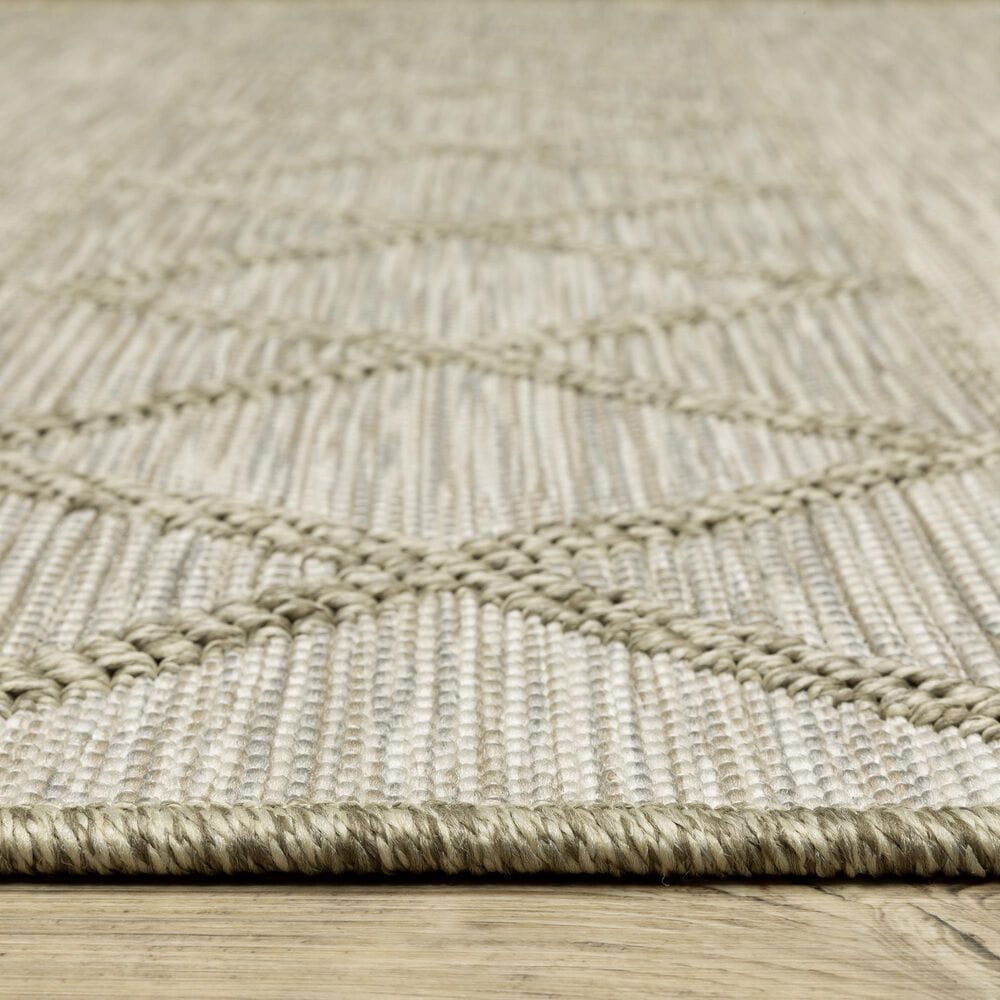 Oriental Weavers Tortuga TR11A 3&#39;3&quot; x 5&#39; Beige Area Rug, , large