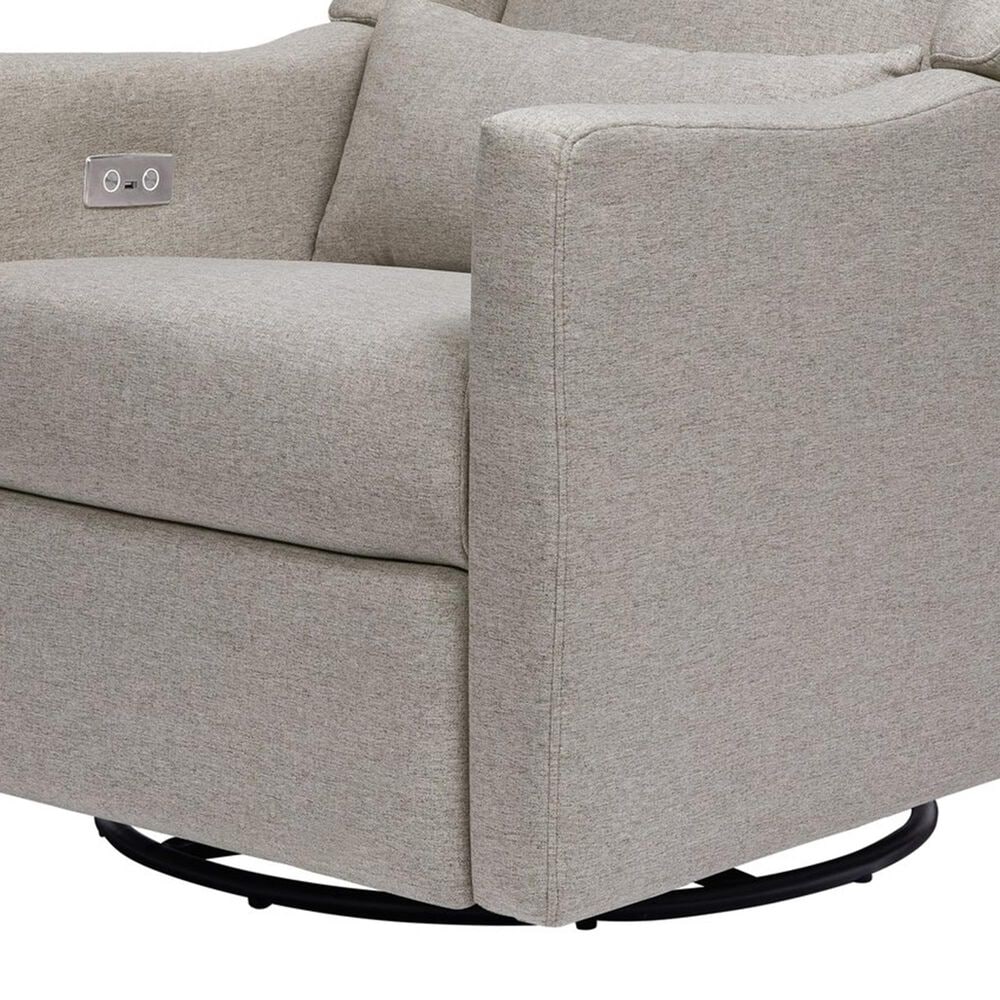 Babyletto Kiwi Power Recliner with USB in Grey Eco-Weave, , large