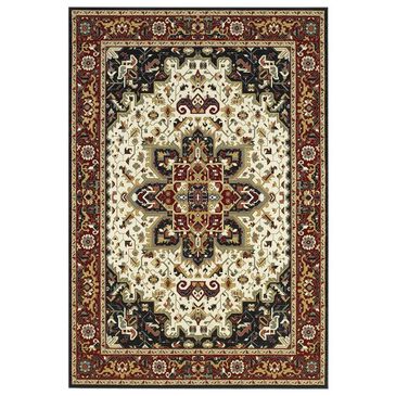 Oriental Weavers Kashan 96W1 7"10" x 10"10" Red Area Rug, , large