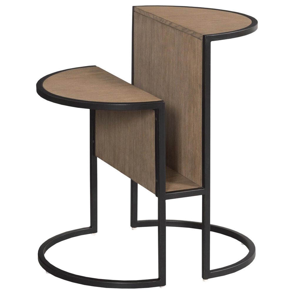 American Drew Nash Accent Magazine Table in Sandy Beige and Black, , large