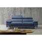 Bellini Modern Living Amanda Sofa with Adjustable Headrest in Pacific Blue, , large