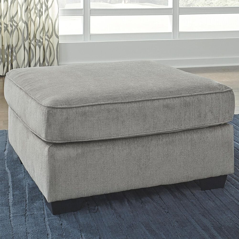 Signature Design by Ashley Altari Oversized Accent Ottoman in Alloy, , large