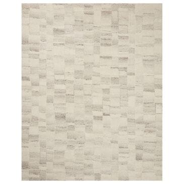 Amber Lewis x Loloi Rocky 2"3" x 3"9" Ivory and Silver Area Rug, , large