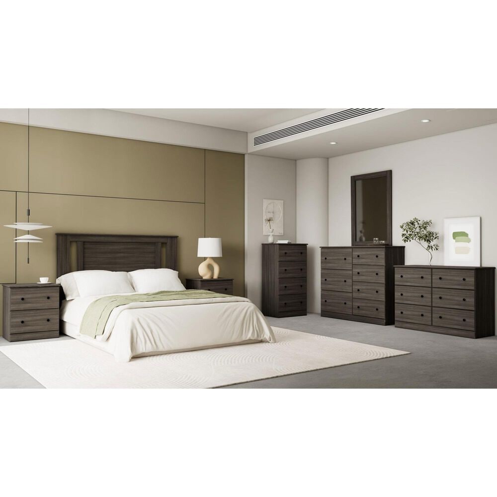 Lemoore Essential Twin Mates Bed in Grey Walnut, , large