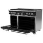 Cafe 8.25 Cu. Ft. Freestanding Dual Fuel Range with Double Oven in Matte Black and Brushed Stainless, , large