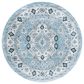 Safavieh Isabella 6"7" Round Blue and Creme Area Rug, , large