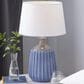 Maple and Jade Table Lamp in Shiny Blue and Gray, , large