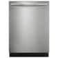 FRIGIDAIRE GALLERY 3 Piece Kitchen Package with 25.6 Cu. Ft. 36" Standard Depth Side-by-Side Refrigerator, 30" Front Control Electric Range with Total Convection, 24" Built-In Bar Handle Dishwasher with CleanBoost in Stainless Steel, , large