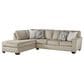 Signature Design by Ashley Decelle 2-Piece Left Facing Sectional in Putty, , large