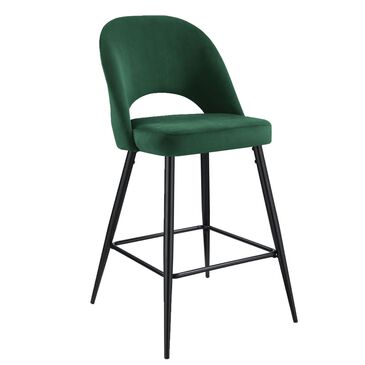Mayberry Hill Broadway Emerald Barstool in Evergreen Fabric, , large