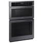 Samsung 30" Microwave Combination Wall Oven in Black Stainless Steel, , large