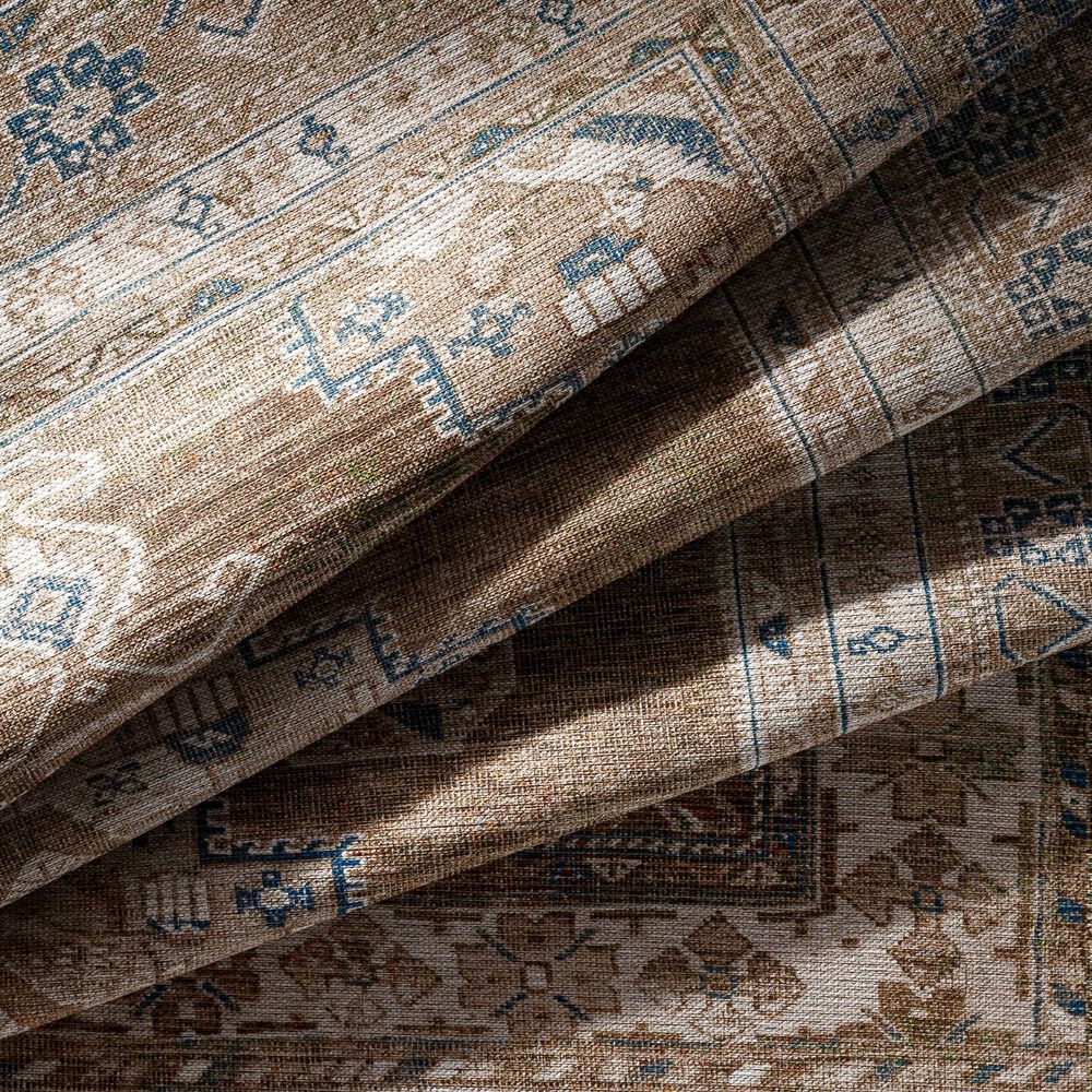 Surya Colin 2&#39;7&quot; x 10&#39; Dusty Sage, Light Beige, Blue and Cream Runner, , large