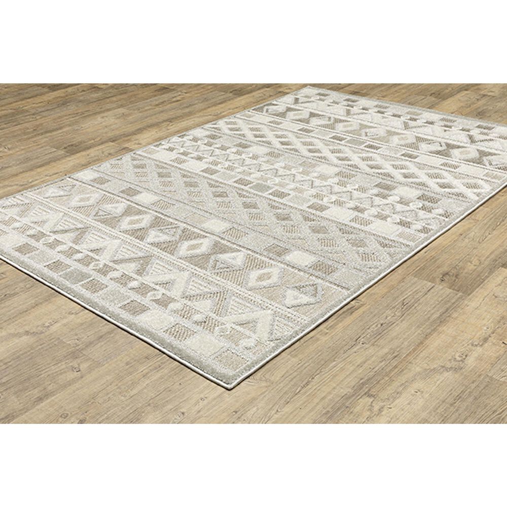 Oriental Weavers Tangier TAN09 5&#39;3&quot; x 7&#39;6&quot; Beige Area Rug, , large