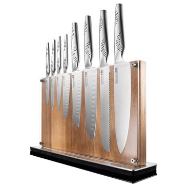 Power A Ryu 9-Piece Knife Block Set in Stainless Steel, , large