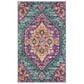 Safavieh Madison MAD119C-3 3" x 5" Blue/Fuchsia Area Rug, , large