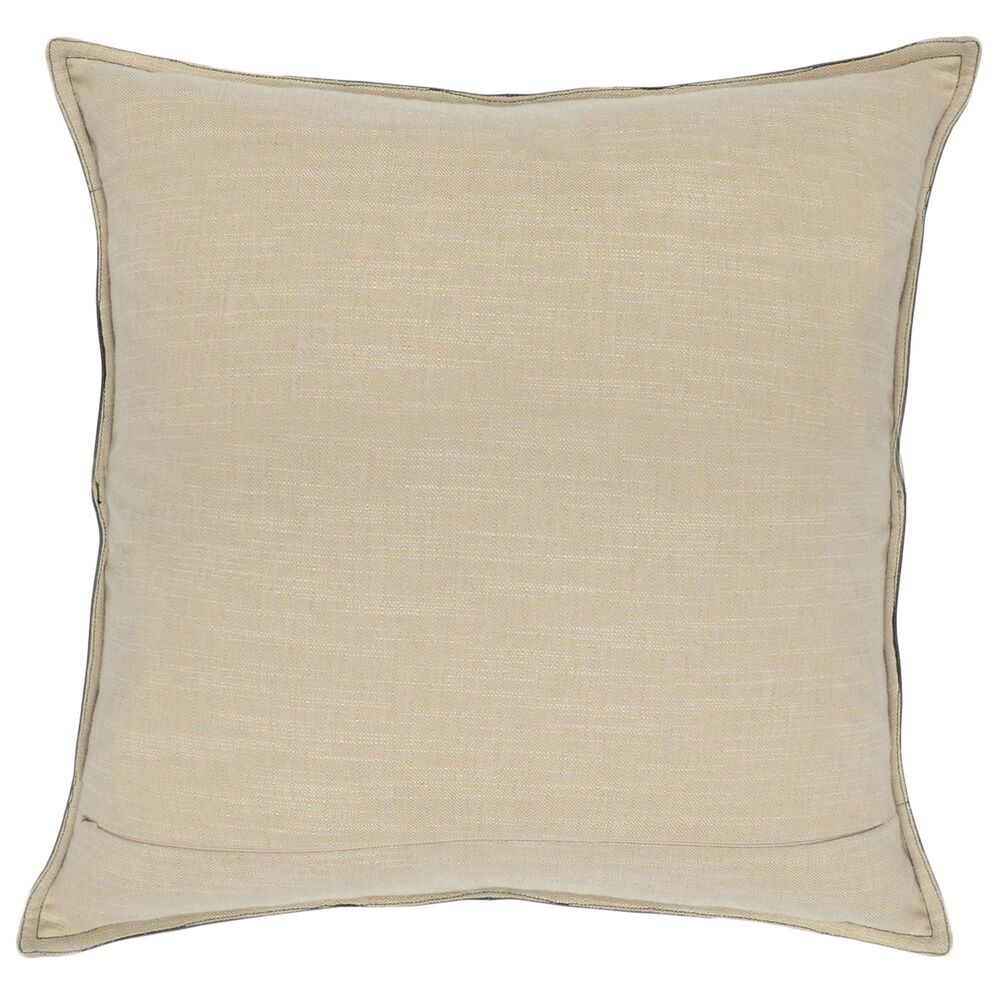 Classic Home Soco 22&quot; x 22&quot;  Leather Throw Pillow in Dexter Onyx, , large