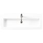 James Martin Boston 39.5" Single Wall Brackets in Brushed Nickel with 3 cm White Glossy Resin Top and Rectangular Sink, , large