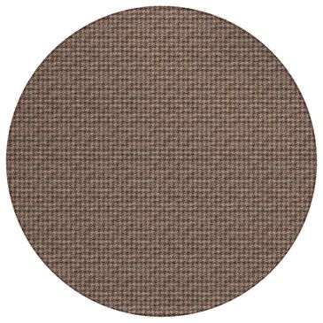 Dalyn Rug Company Hinton 4" Round Chocolate Indoor/Outdoor Area Rug, , large